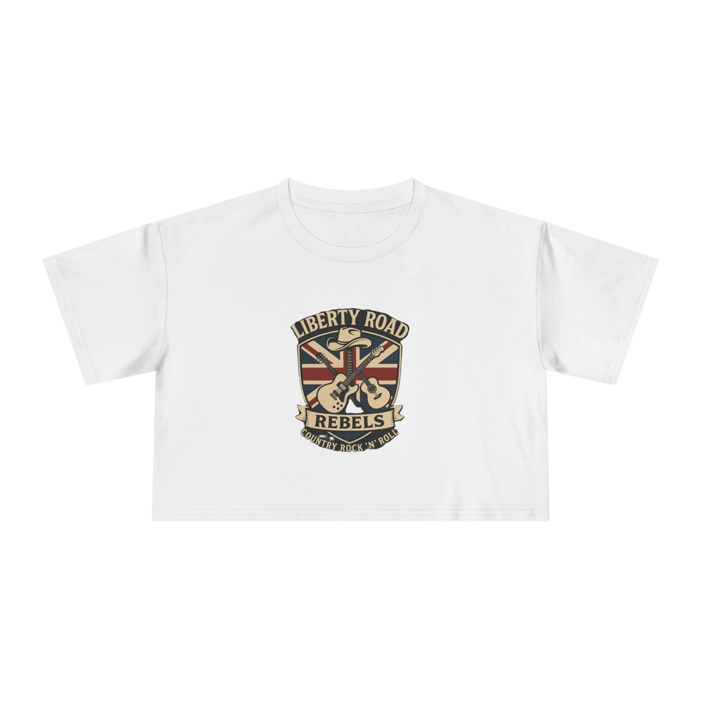 Liberty Road Rebels Britannia Women's Crop Tee T-Shirt