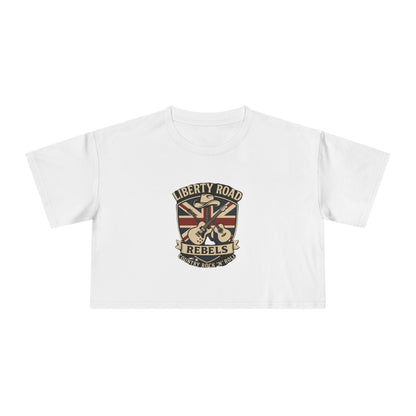 Liberty Road Rebels Britannia Women's Crop Tee T-Shirt
