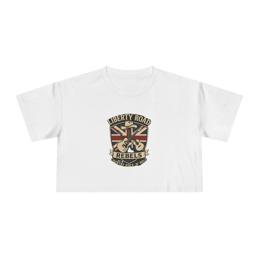 Liberty Road Rebels Britannia Women's Crop Tee T-Shirt