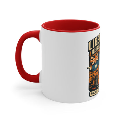 Liberty Road Rebels Australiana Colorful Accent Coffee Mug