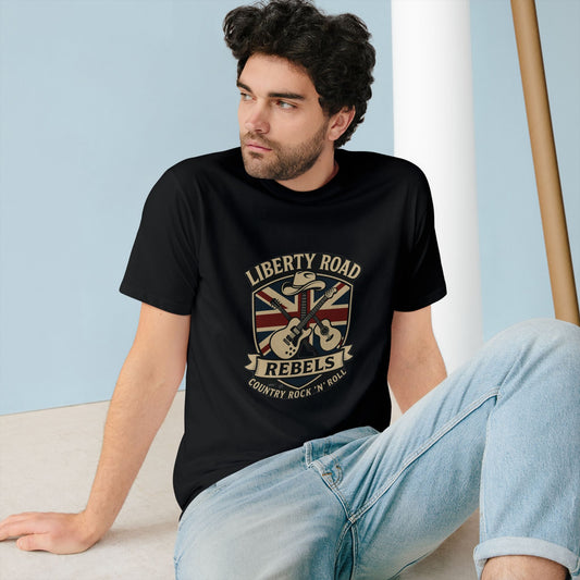 Liberty Road Rebels Britannia Country Rock 'n' Roll Rebels T-Shirt Vintage Tee