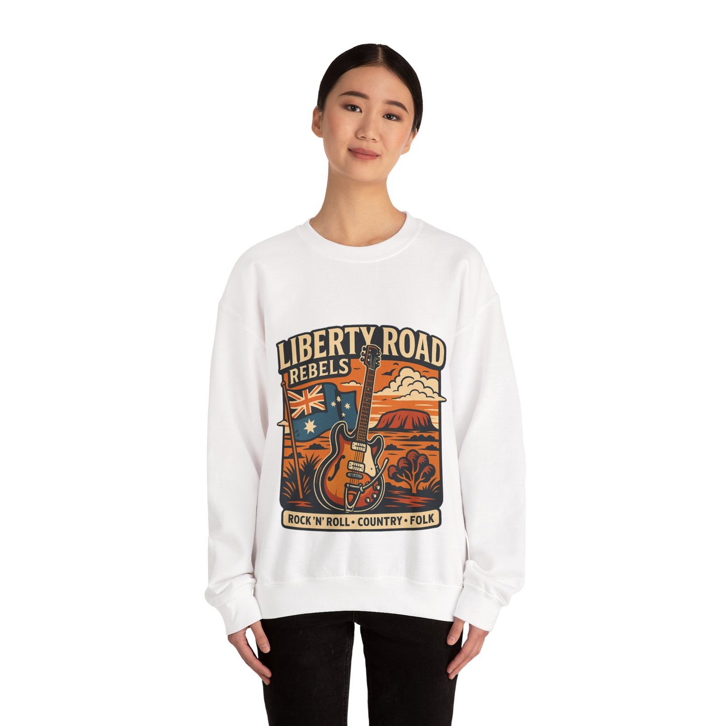 Liberty Road Rebels Australiana Cozy Crewneck Sweatshirt