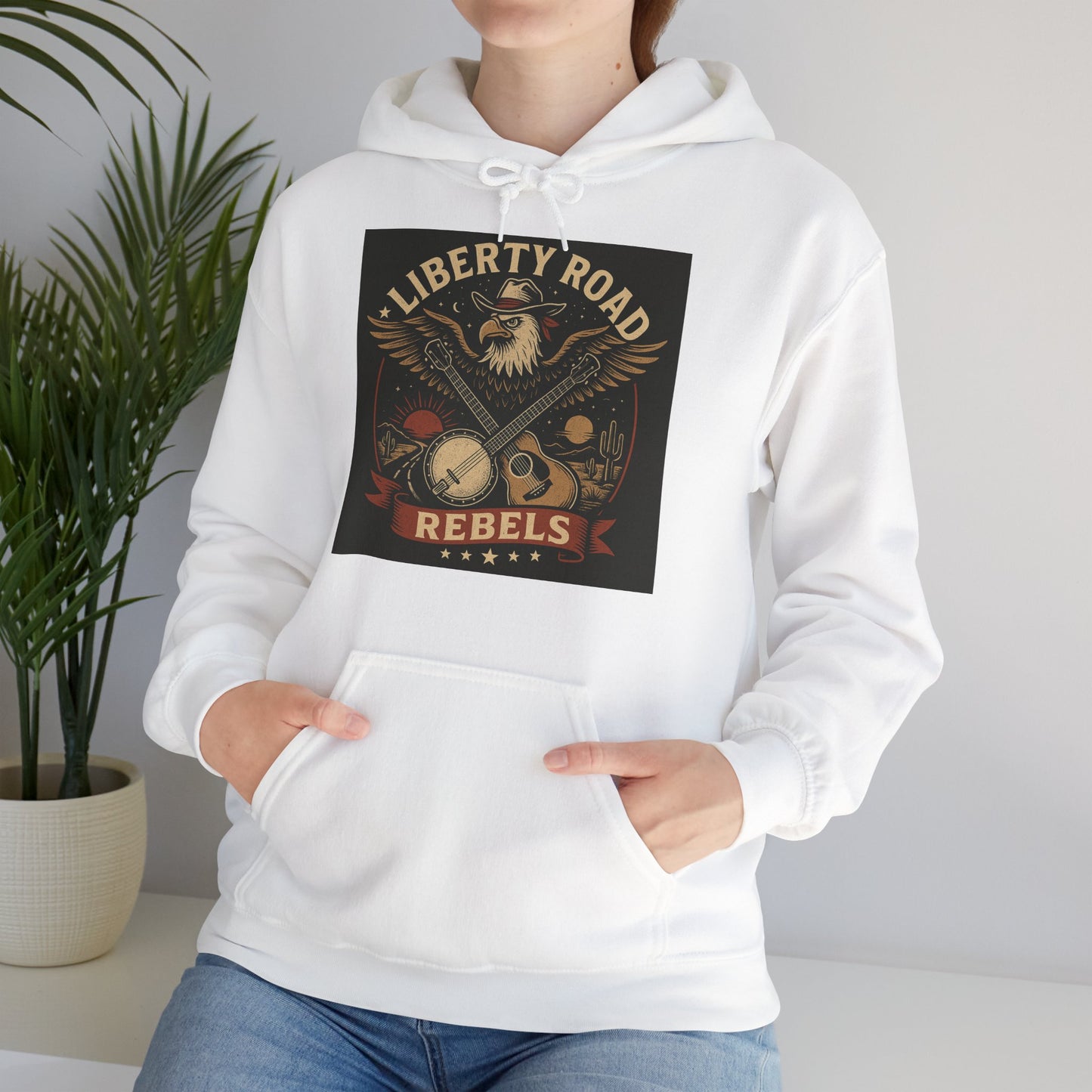 Liberty Road Rebels Vintage Americana Style Sweatshirt Unisex Hoodie