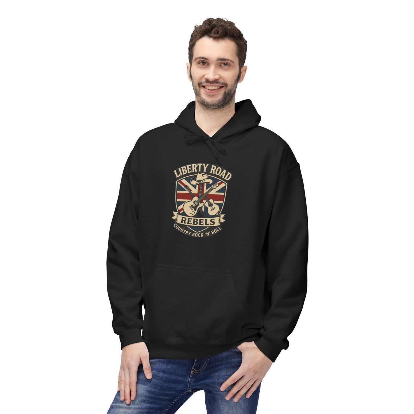 Liberty Road Rebels Britannia Fleece Hoodie Unisex Sweatshirt