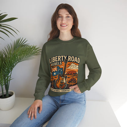Liberty Road Rebels Australiana Cozy Crewneck Sweatshirt