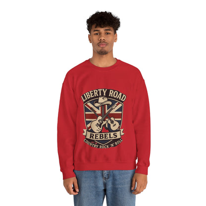 Liberty Road Rebels Britannia Sweatshirt Unisex Crewneck Longsleeve T-Shirt