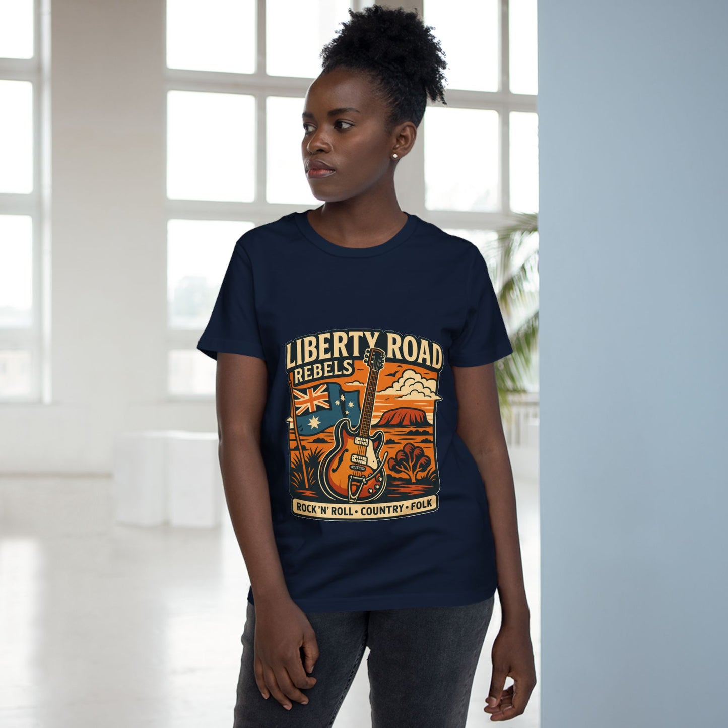 Liberty Road Rebels Vintage Australiana Rock 'n' Roll Tee T-Shirt