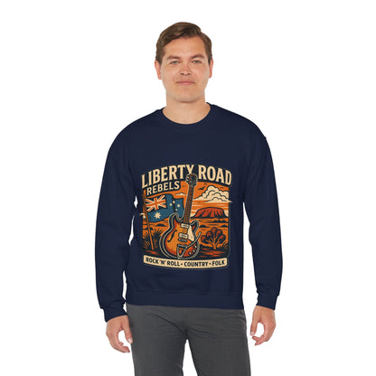 Liberty Road Rebels Australiana Cozy Crewneck Sweatshirt