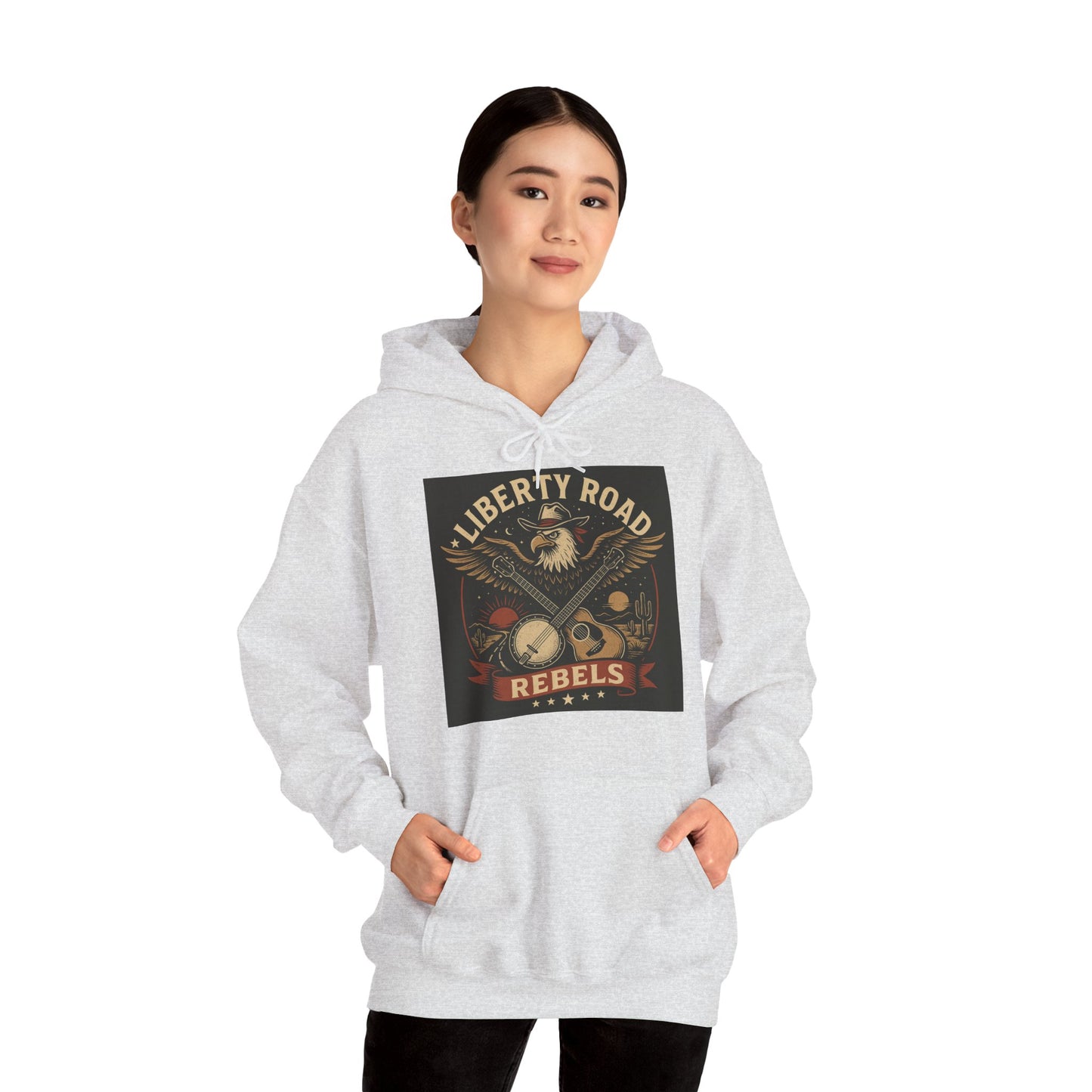 Liberty Road Rebels Vintage Americana Style Sweatshirt Unisex Hoodie