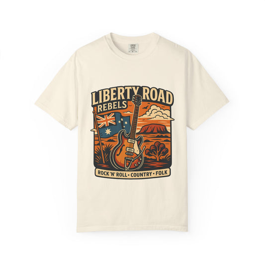 Liberty Road Rebels Australiana Unisex Garment-Dyed T-shirt