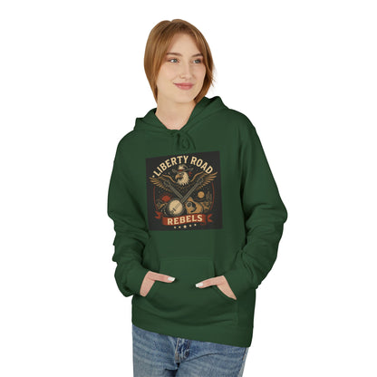 Liberty Road Rebels Vintage Americana Style Soft Fleece Hoodie