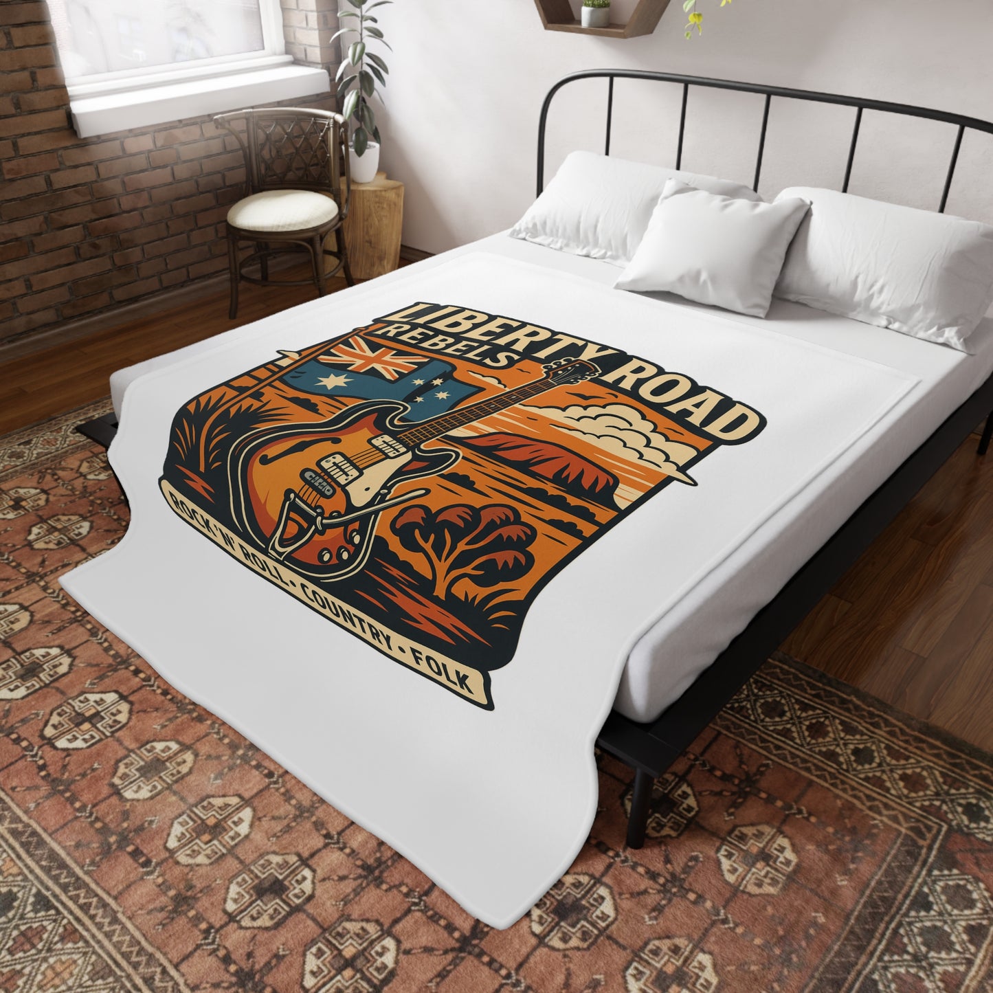Liberty Road Rebels Australian Fleece Cozy Throw Blanket