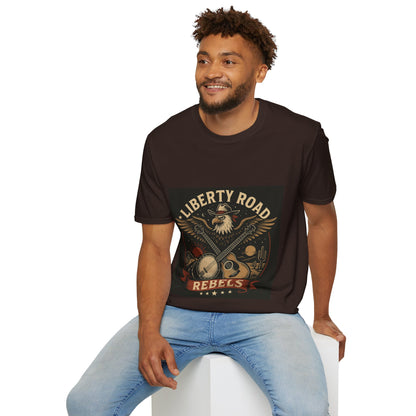 Liberty Road Rebels Vintage Americana Style T-Shirt