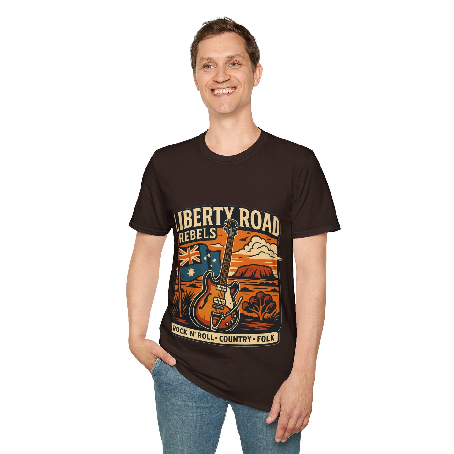 Liberty Road Rebels Australiana T-Shirt Unisex Graphic Tee