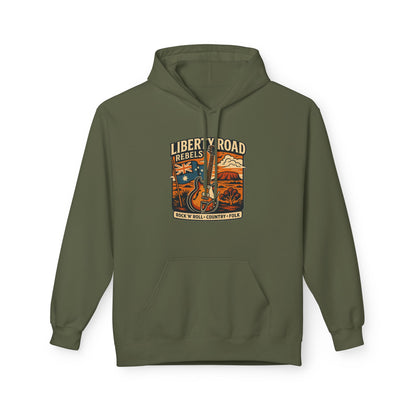 Liberty Road Rebels Vintage-Inspired Australiana Hoodie Cozy Sweatshirt