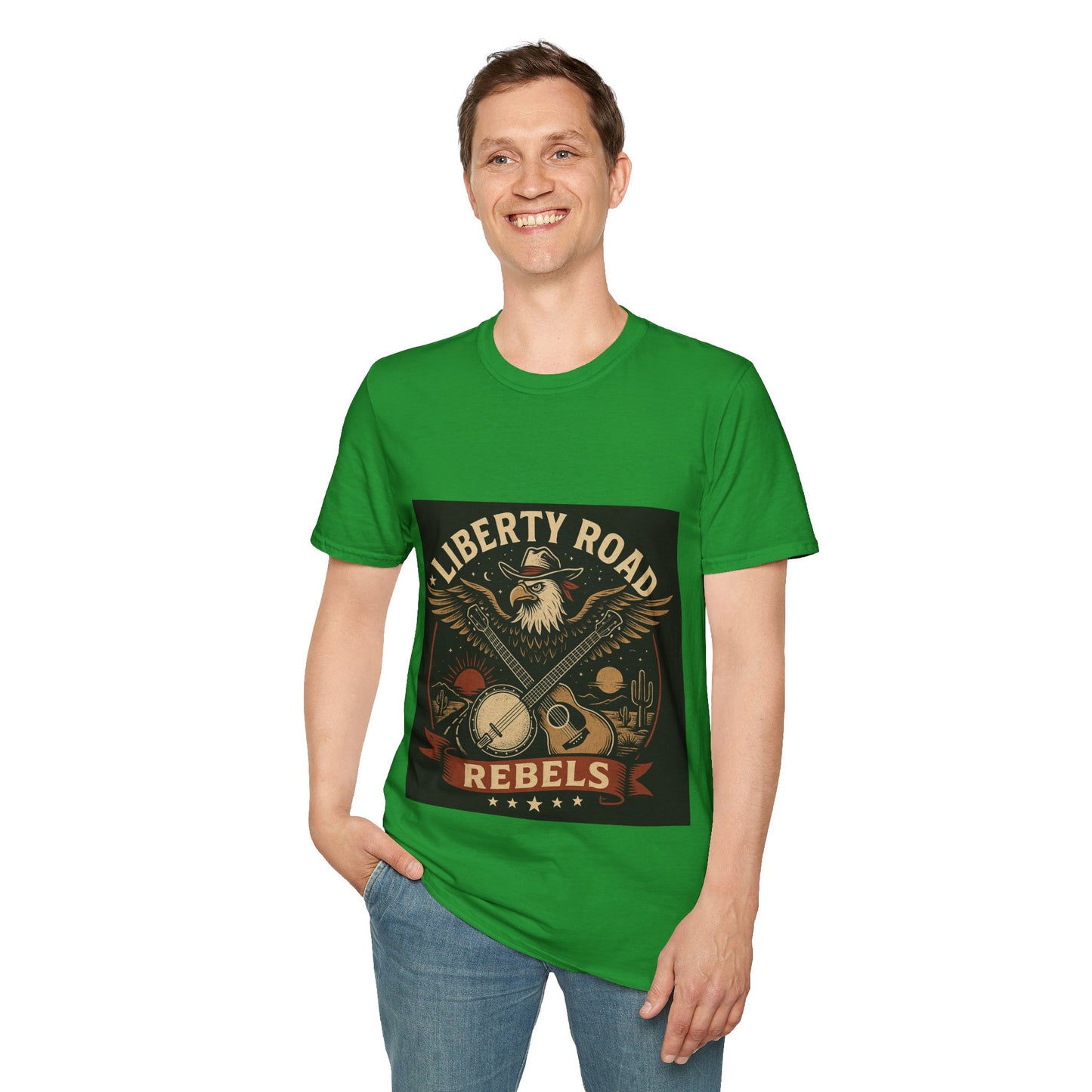 Liberty Road Rebels Vintage Americana Style T-Shirt
