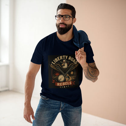 Liberty Road Rebels Vintage Americana Style Tee T-Shirt