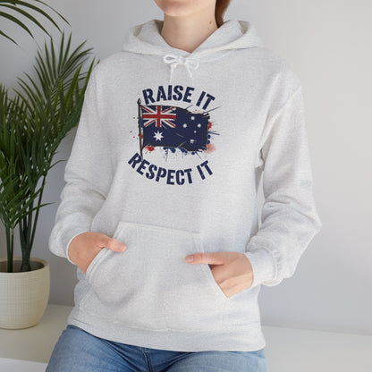 Raise It Respect It Aussie Flag Pride Unisex Sweatshirt