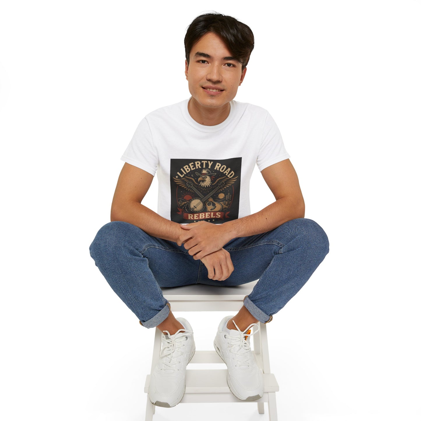 Liberty Road Rebels Vintage Americana Style Unisex Tee T-Shirt