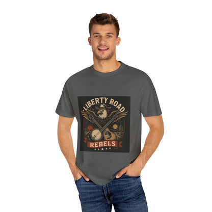 Liberty Road Rebels Vintage Americana Style Tee T-Shirt