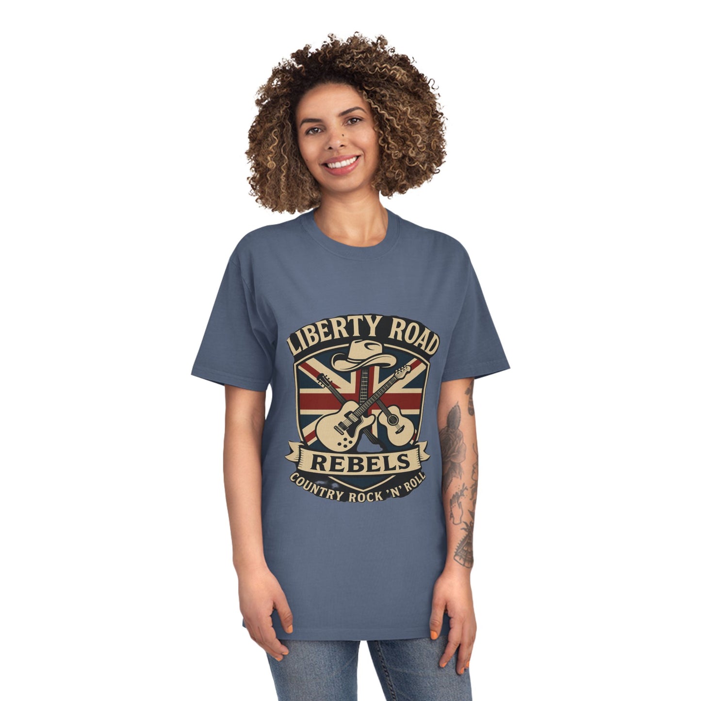 Liberty Road Rebels Britannia Unisex T-Shirt Vintage Tee
