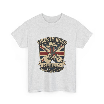 Liberty Road Rebels Britannia Rock 'n' Roll Rebels Tee Unisex Heavy Cotton T-Shirt
