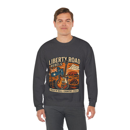 Liberty Road Rebels Australiana Cozy Crewneck Sweatshirt