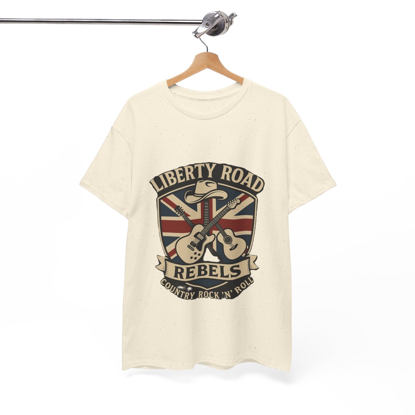 Liberty Road Rebels Britannia Rock 'n' Roll Rebels Tee Unisex Heavy Cotton T-Shirt