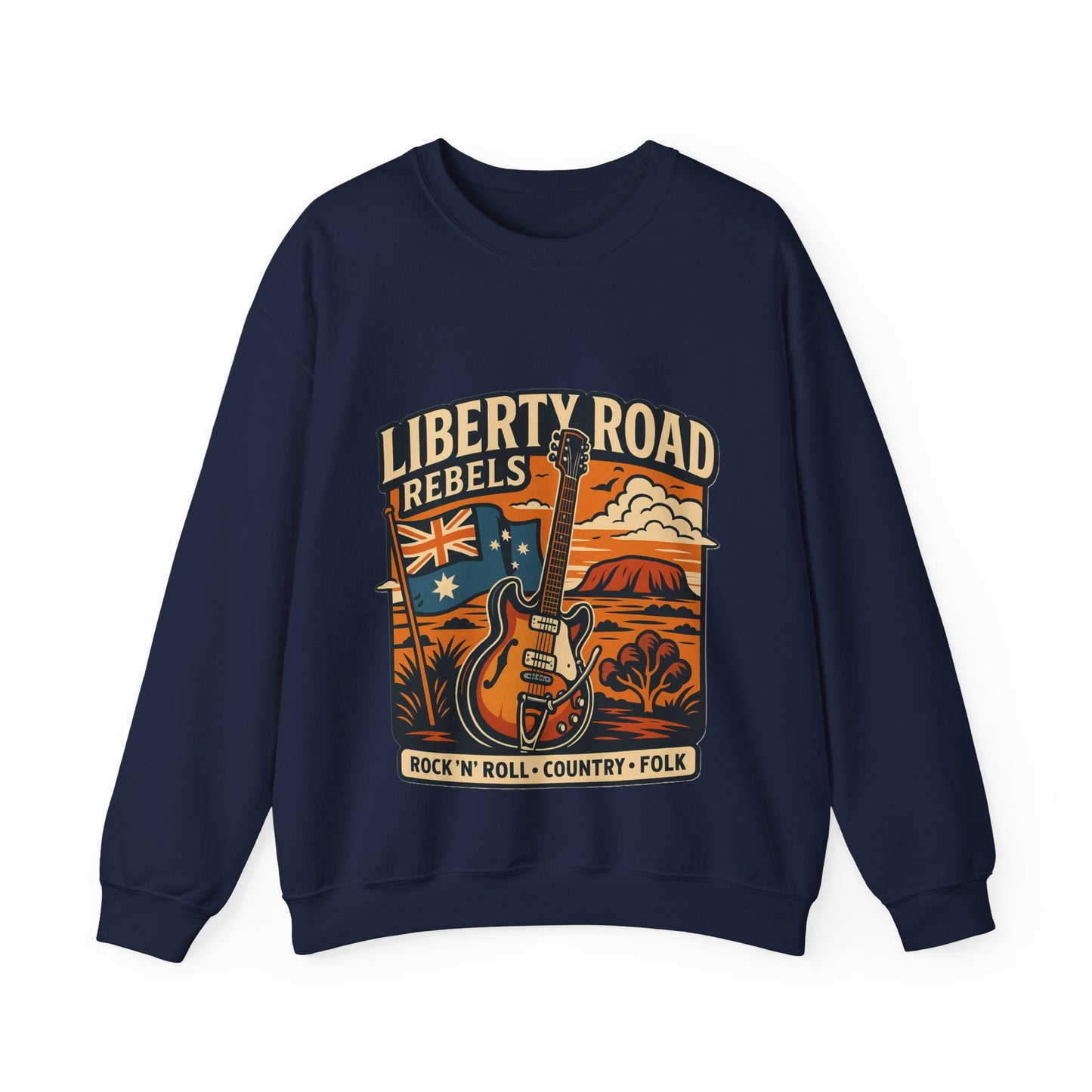 Liberty Road Rebels Australiana Cozy Crewneck Sweatshirt
