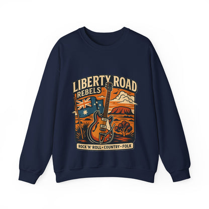 Liberty Road Rebels Australiana Cozy Crewneck Sweatshirt