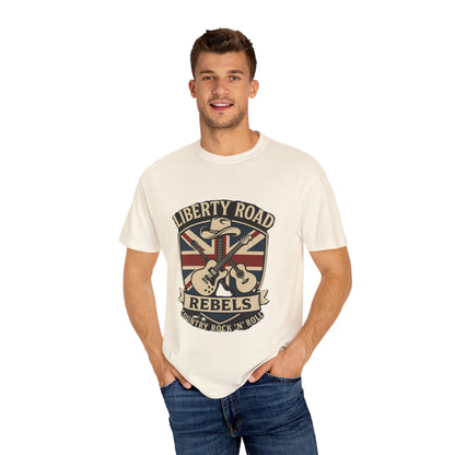 Liberty Road Rebels Britannia Rock 'N' Roll T-Shirt Vintage Style Tee