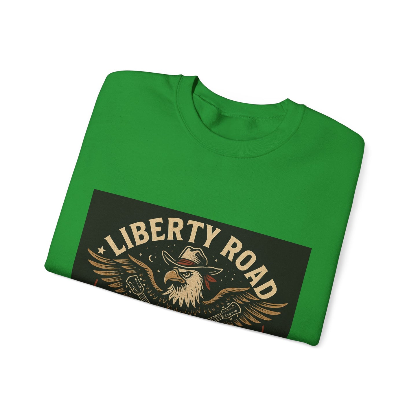 Liberty Road Rebels Vintage Americana Style Crewneck Sweatshirt