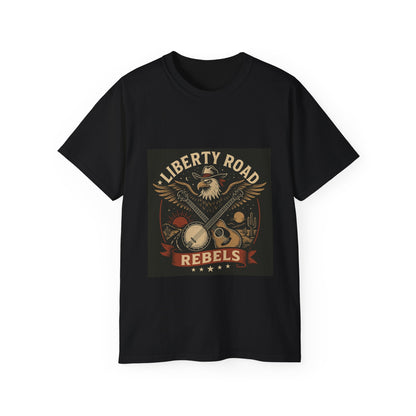 Liberty Road Rebels Vintage Americana Style Unisex Tee T-Shirt