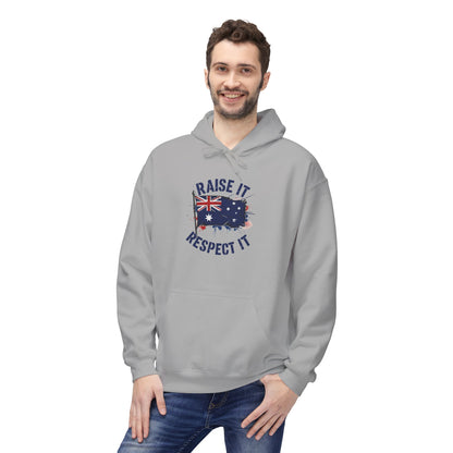 Unisex Raise It Respect It Australian Flag Hoodie