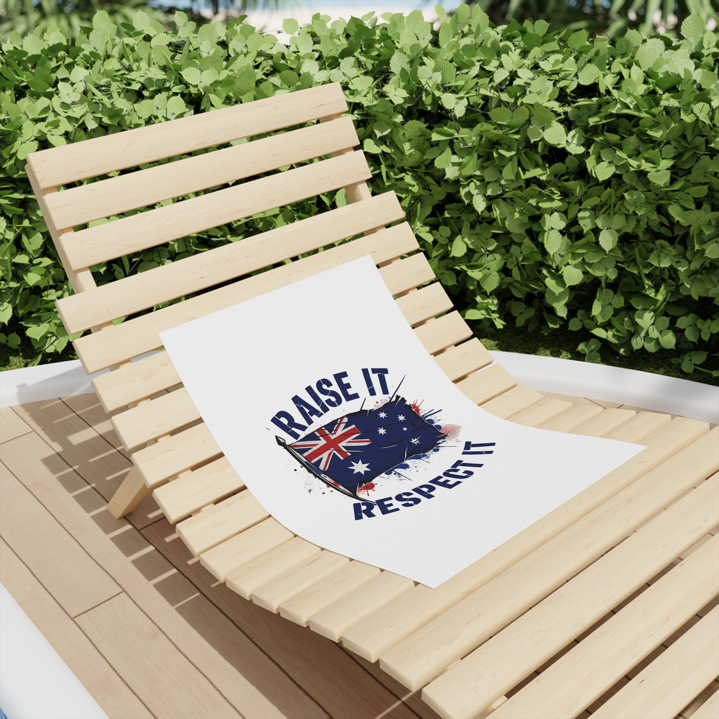 Raise It Respect it Australian Pride Beach Towels
