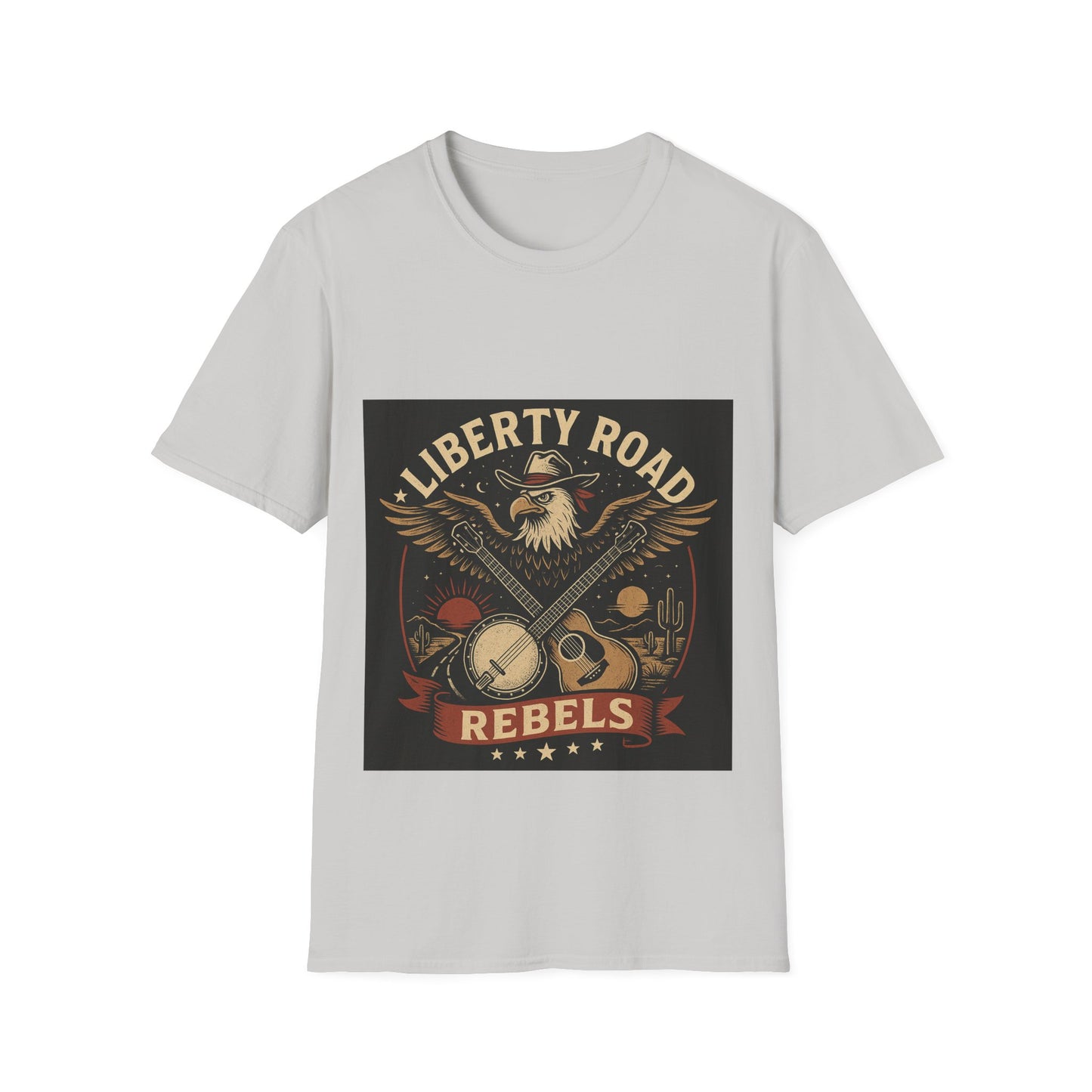 Liberty Road Rebels Vintage Americana Style T-Shirt