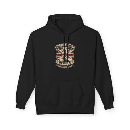 Liberty Road Rebels Britannia Fleece Hoodie Unisex Sweatshirt