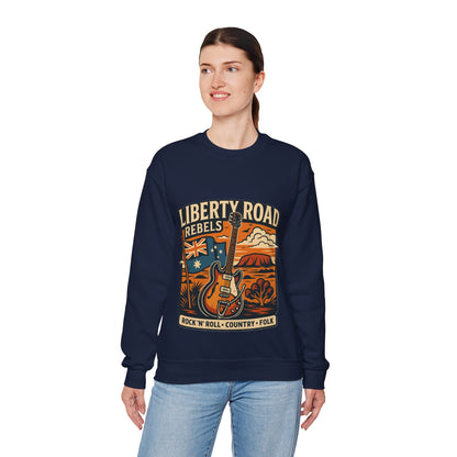 Liberty Road Rebels Australiana Cozy Crewneck Sweatshirt