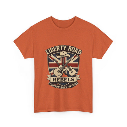Liberty Road Rebels Britannia Rock 'n' Roll Rebels Tee Unisex Heavy Cotton T-Shirt