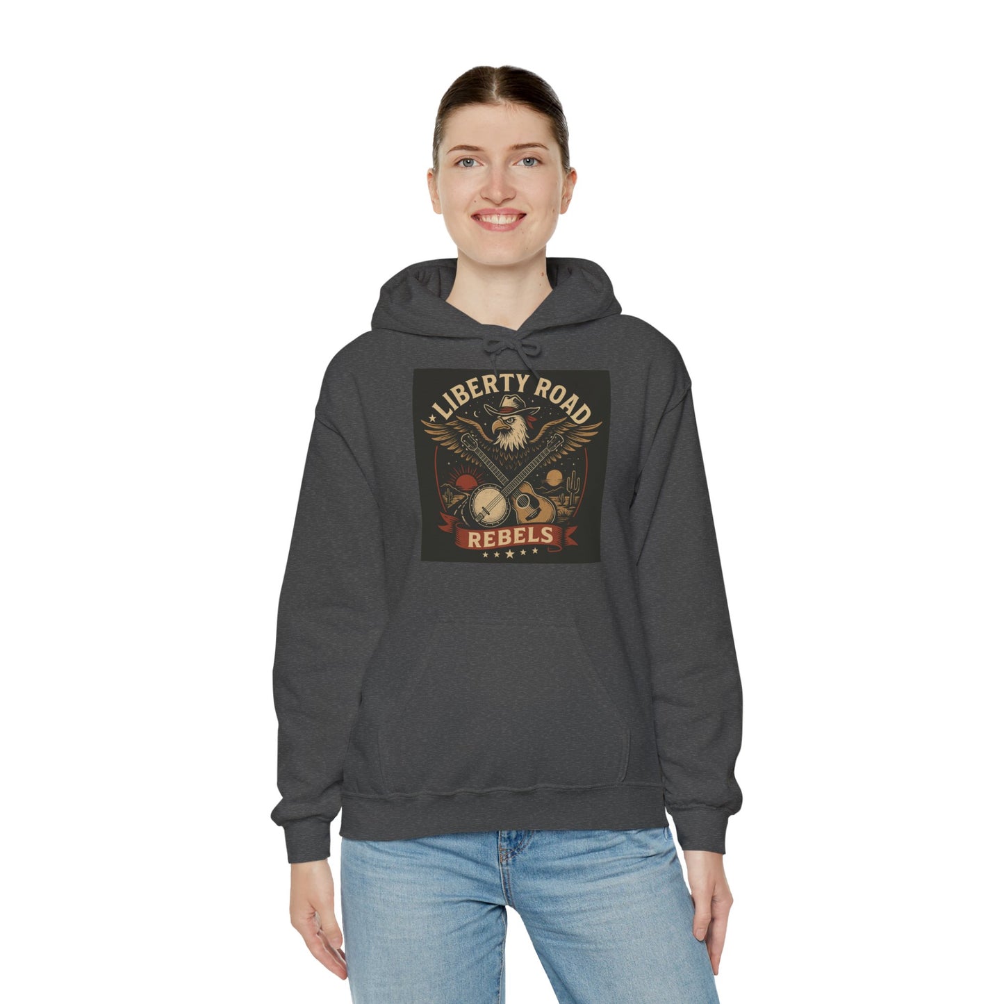 Liberty Road Rebels Vintage Americana Style Sweatshirt Unisex Hoodie