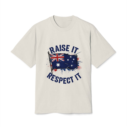 Raise It Respect It Australia Pride Unisex Heavy Faded Tee T-Shirt