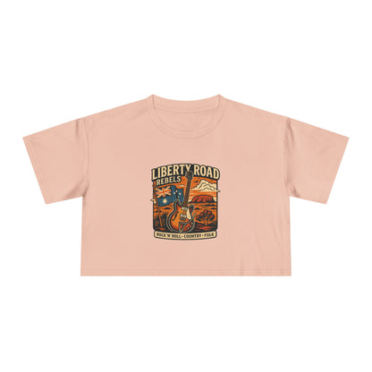 Liberty Road Rebels Boho Women's Crop Tee T-Shirt