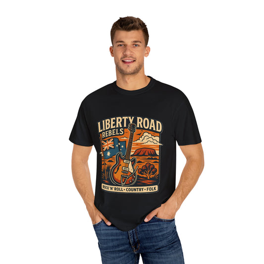 Liberty Road Rebels Australiana Unisex Garment-Dyed T-shirt