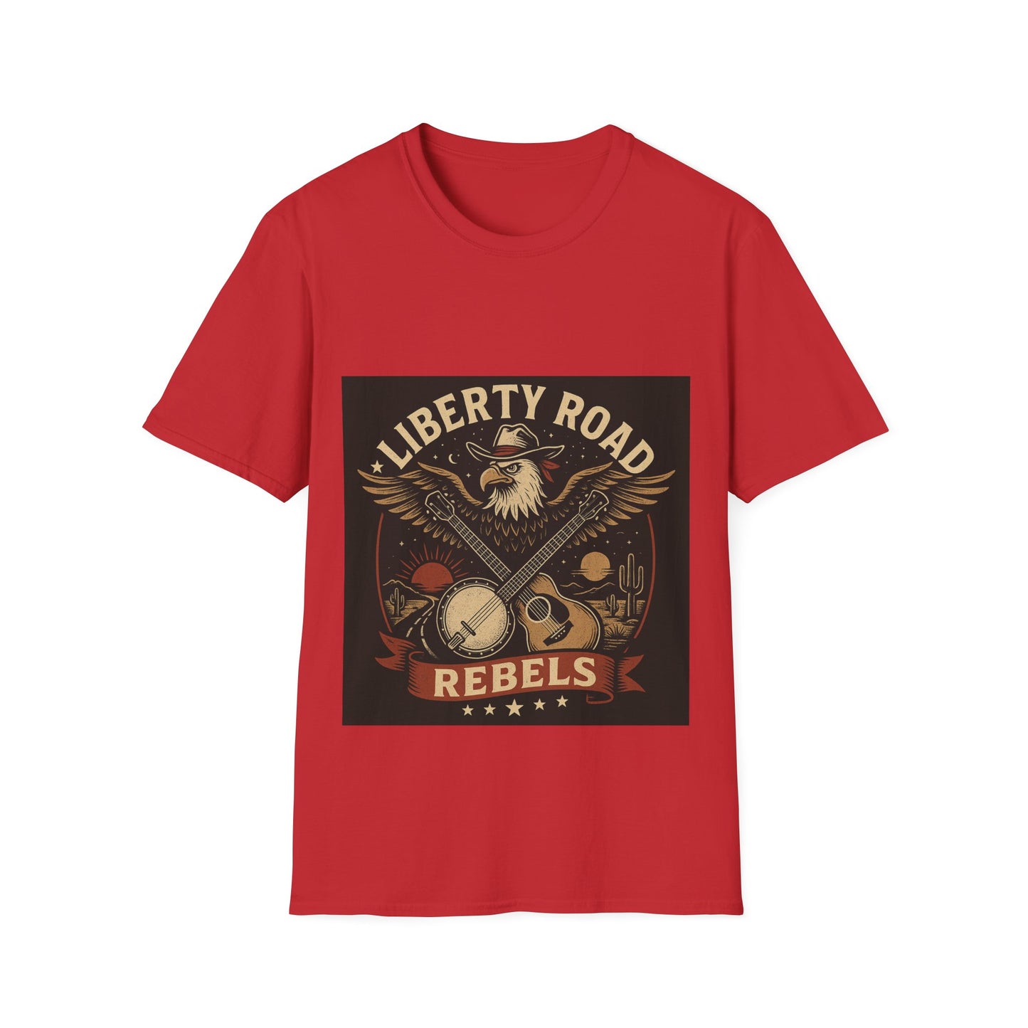 Liberty Road Rebels Vintage Americana Style T-Shirt
