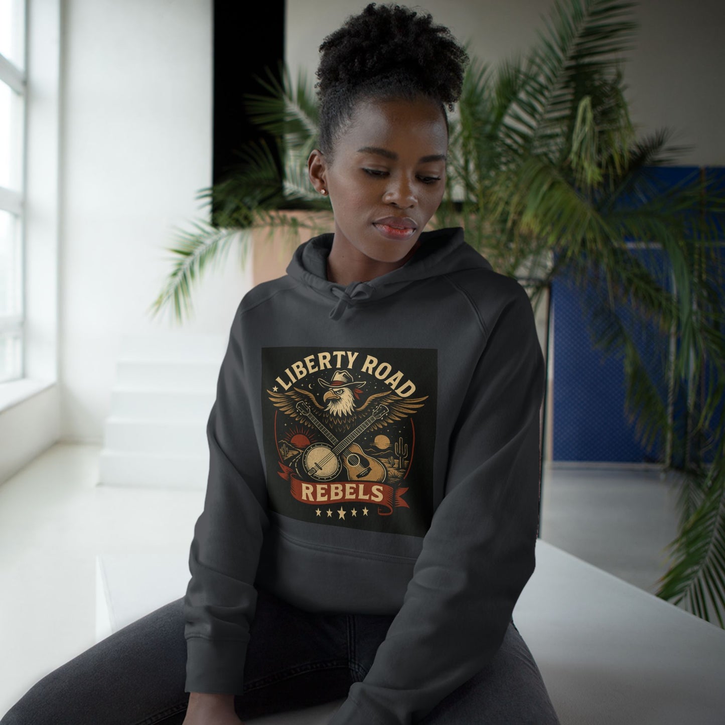 Liberty Road Rebels Vintage Americana Style Hoodie Unisex Sweatshirt