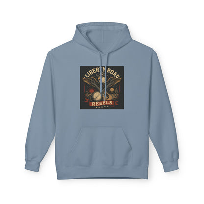 Liberty Road Rebels Vintage Americana Style Soft Fleece Hoodie