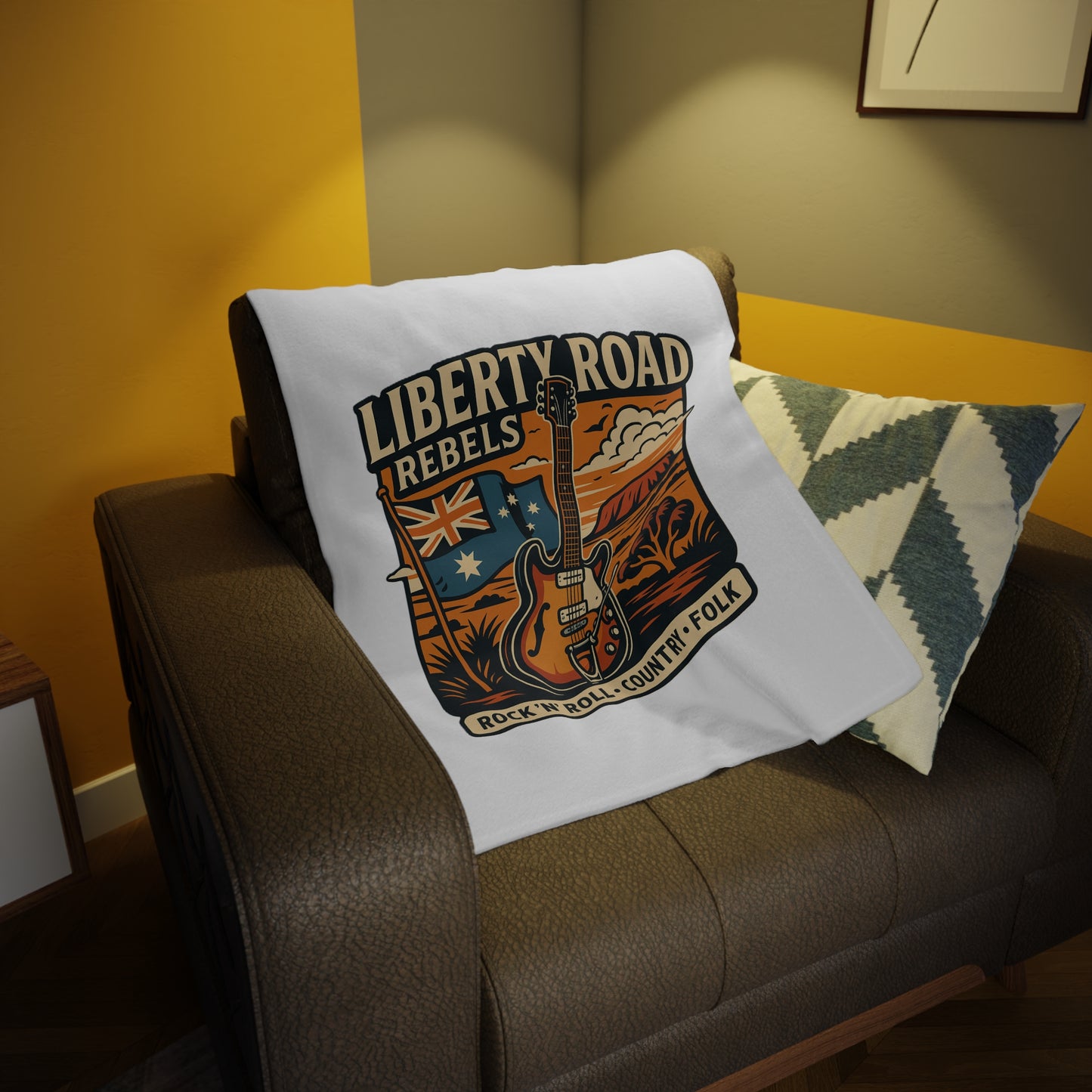Liberty Road Rebels Australian Fleece Cozy Throw Blanket