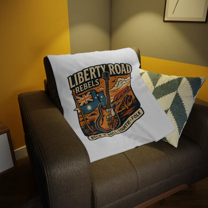 Liberty Road Rebels Australian Fleece Cozy Throw Blanket