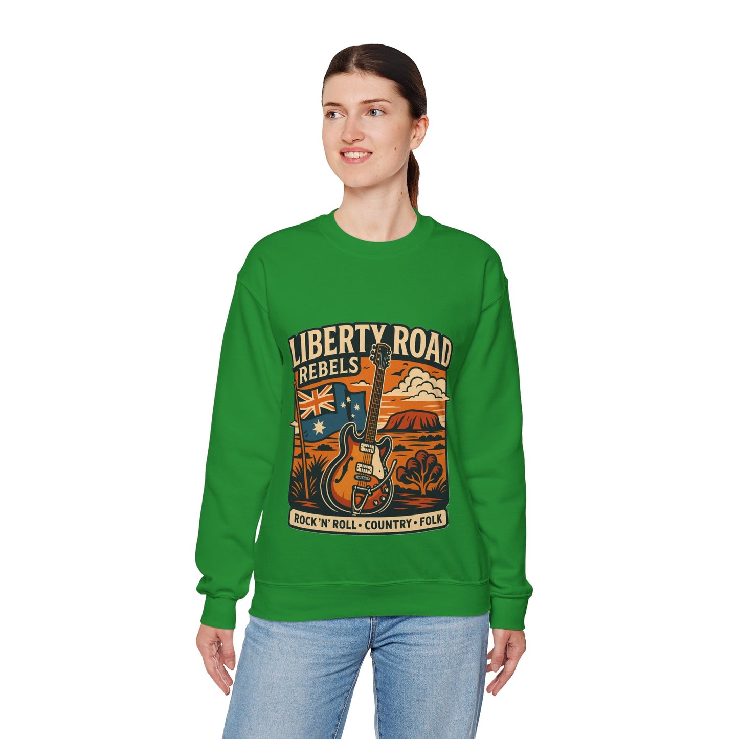 Liberty Road Rebels Australiana Cozy Crewneck Sweatshirt