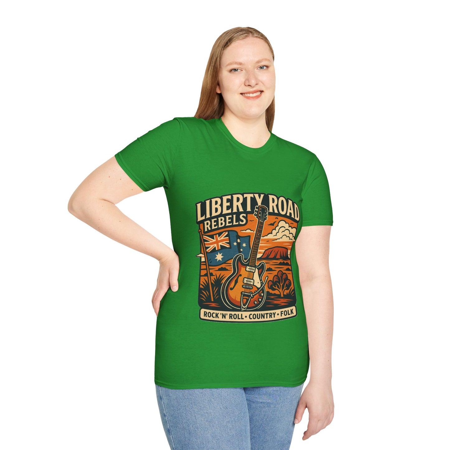 Liberty Road Rebels Australiana T-Shirt Unisex Graphic Tee